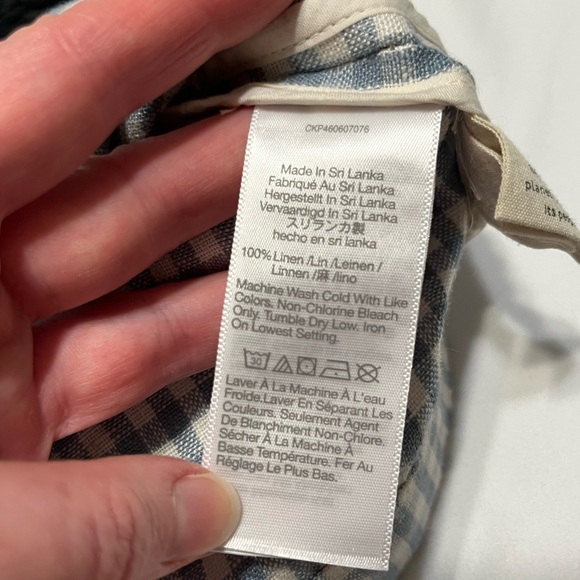 Madewell Linen Collarless Blazer in Gingham Check - Picture 10 of 15